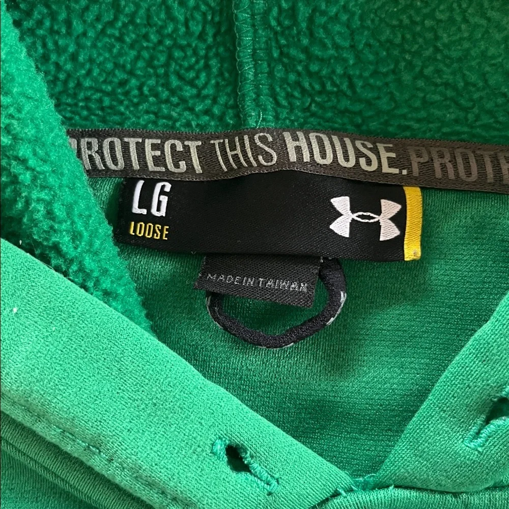 Under Armour Green Hoodie Vintage University of Hawaii - Picture 2 of 3